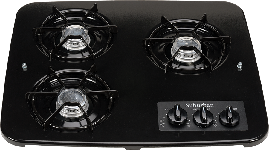 Suburban 3 burner deals cooktop